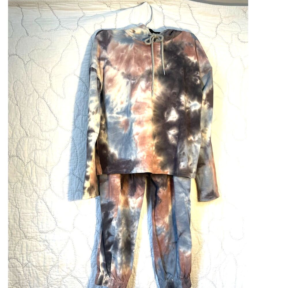 Kendall Lane Sz small Tie dye  Cotton Hoody And Pants